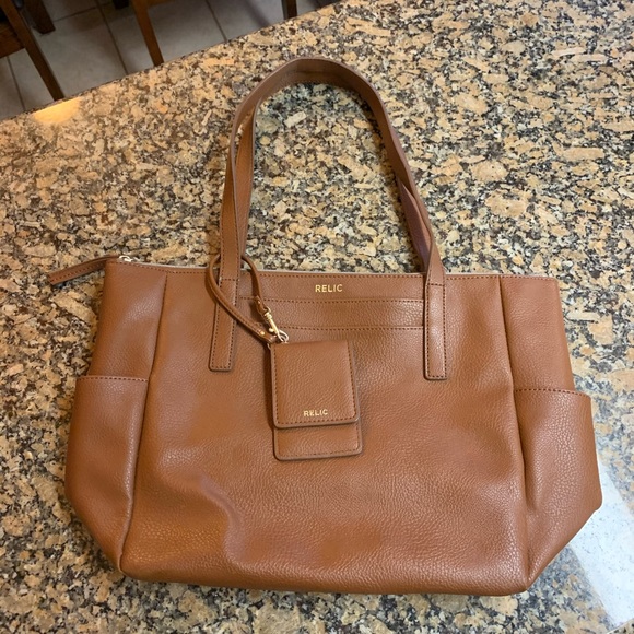 Fossil Relic Tote Bag and Wristlet - Picture 1 of 7